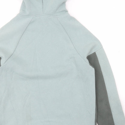 Dunnes Womens Green Colourblock Cotton Pullover Hoodie Size S  Pullover