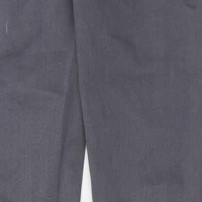 Dorothy Perkins Womens Grey  Cotton Skinny Jeans Size 8 L30 in Regular Button