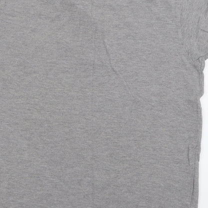 Piere Candin Mens Grey  Cotton  Polo Size S Collared Button