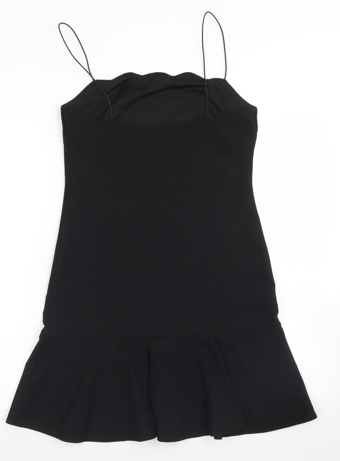 Miss Selfridge Womens Black  Polyester Mermaid  Size 10  Sweetheart  - Scalloped Edging