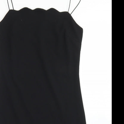 Miss Selfridge Womens Black  Polyester Mermaid  Size 10  Sweetheart  - Scalloped Edging