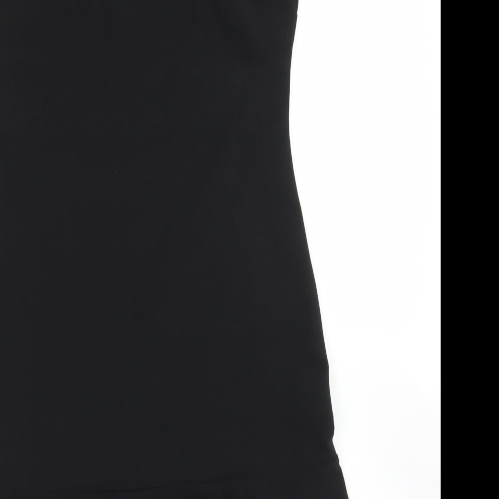 Miss Selfridge Womens Black  Polyester Mermaid  Size 10  Sweetheart  - Scalloped Edging