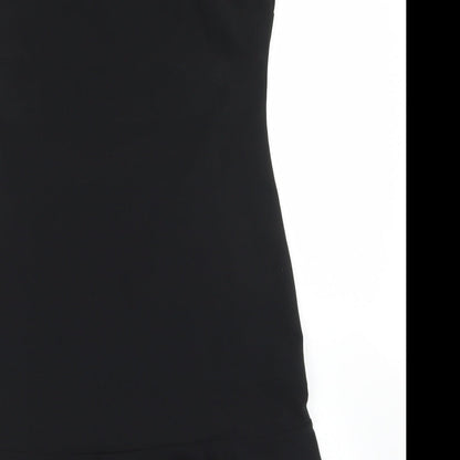 Miss Selfridge Womens Black  Polyester Mermaid  Size 10  Sweetheart  - Scalloped Edging