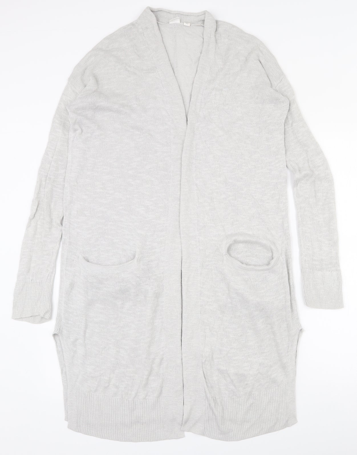 Gap Womens Grey V-Neck  Polyester Cardigan Jumper Size S