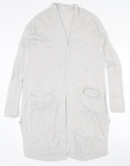 Gap Womens Grey V-Neck  Polyester Cardigan Jumper Size S