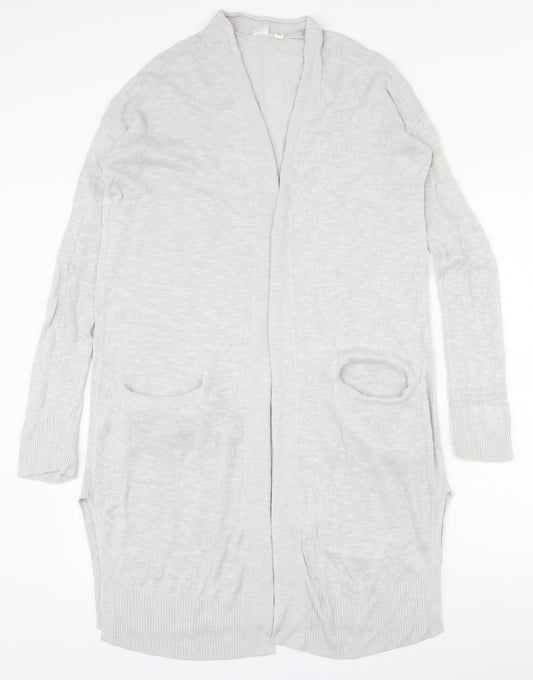 Gap Womens Grey V-Neck  Polyester Cardigan Jumper Size S