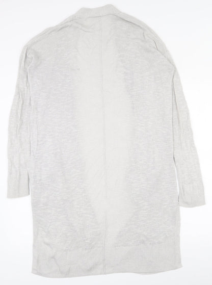 Gap Womens Grey V-Neck  Polyester Cardigan Jumper Size S