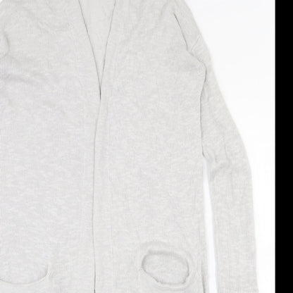 Gap Womens Grey V-Neck  Polyester Cardigan Jumper Size S