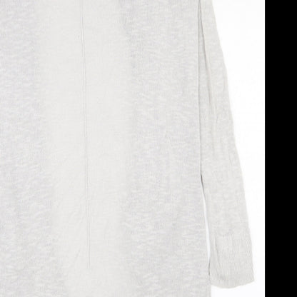 Gap Womens Grey V-Neck  Polyester Cardigan Jumper Size S