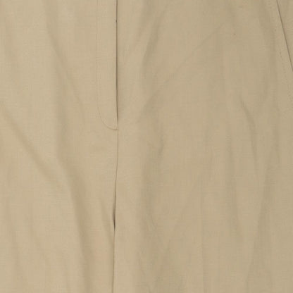Autograph Womens Beige  Polyester Trousers  Size 20 L24 in Regular Button
