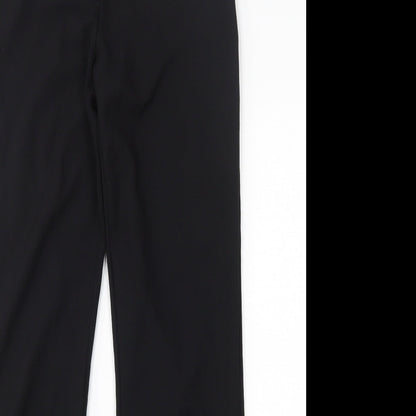 George Womens Black  Polyester Trousers  Size 10 L30 in Regular Hook & Eye