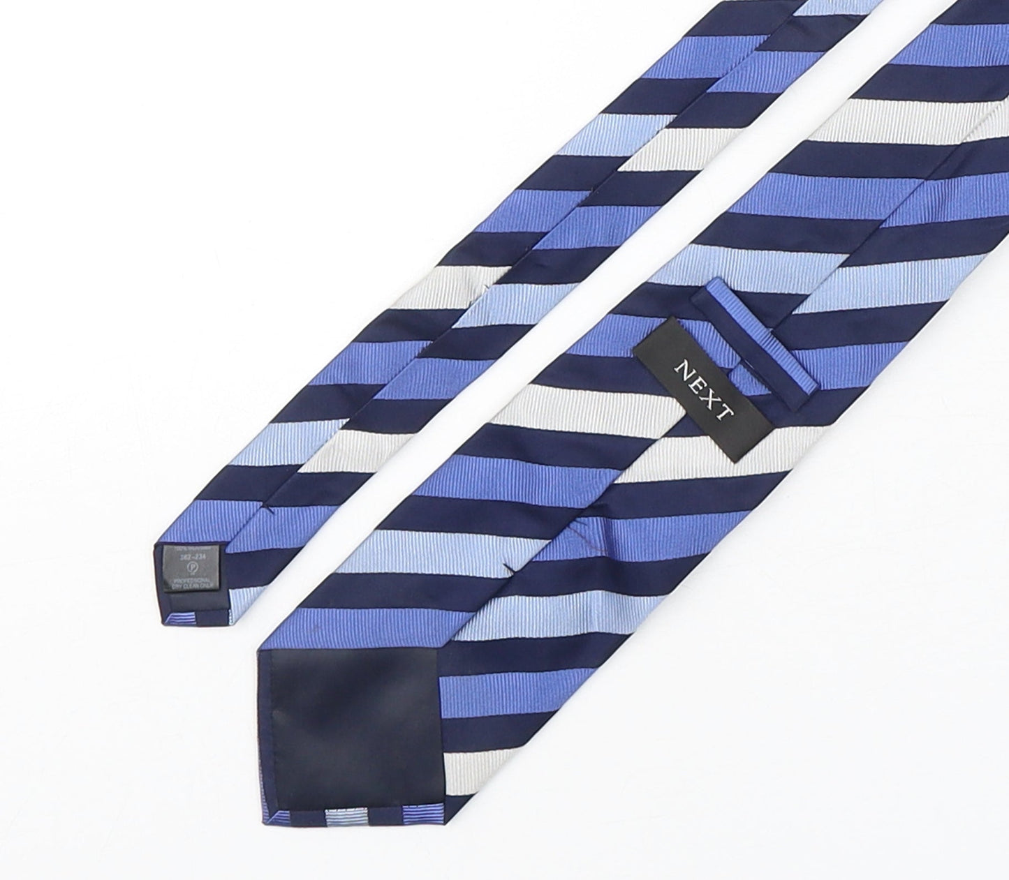 NEXT Mens Multicoloured Striped Silk Pointed Tie One Size