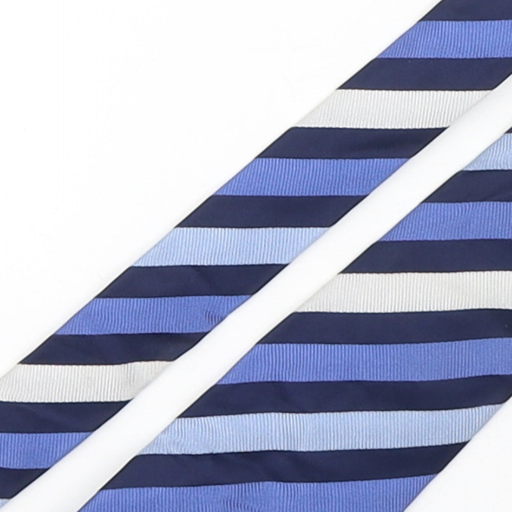 NEXT Mens Multicoloured Striped Silk Pointed Tie One Size