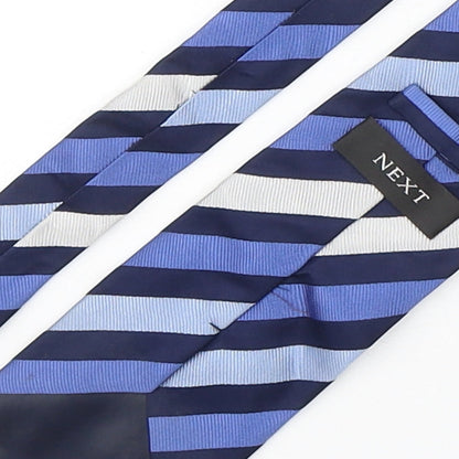 NEXT Mens Multicoloured Striped Silk Pointed Tie One Size