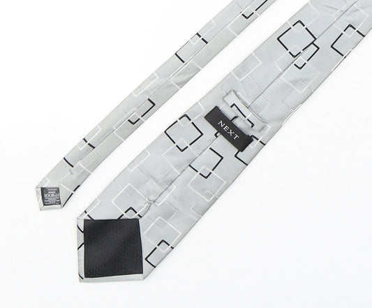 NEXT Mens Multicoloured Geometric Polyester Pointed Tie One Size