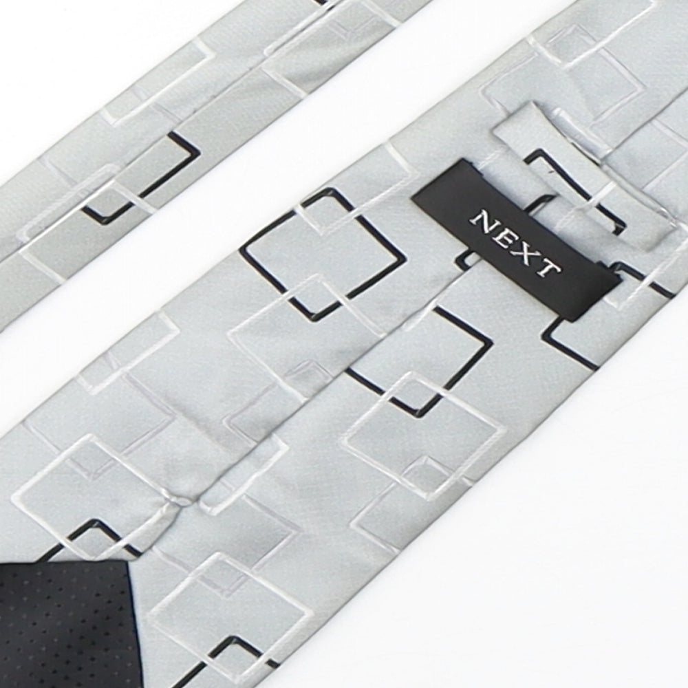 NEXT Mens Multicoloured Geometric Polyester Pointed Tie One Size