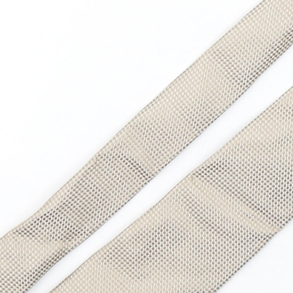 Savoy Taylors Guild Mens Beige Geometric Silk Pointed Tie One Size