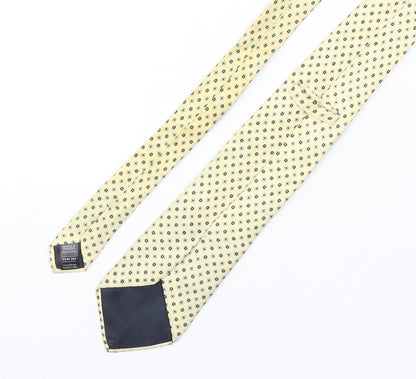 Marks and Spencer Mens Multicoloured Geometric Silk Pointed Tie One Size