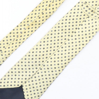 Marks and Spencer Mens Multicoloured Geometric Silk Pointed Tie One Size