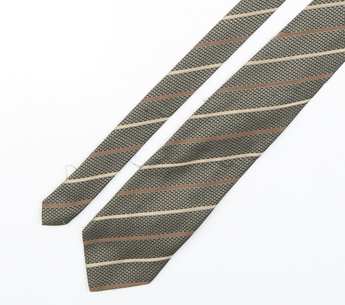 London road Mens Multicoloured Striped Polyester Pointed Tie One Size