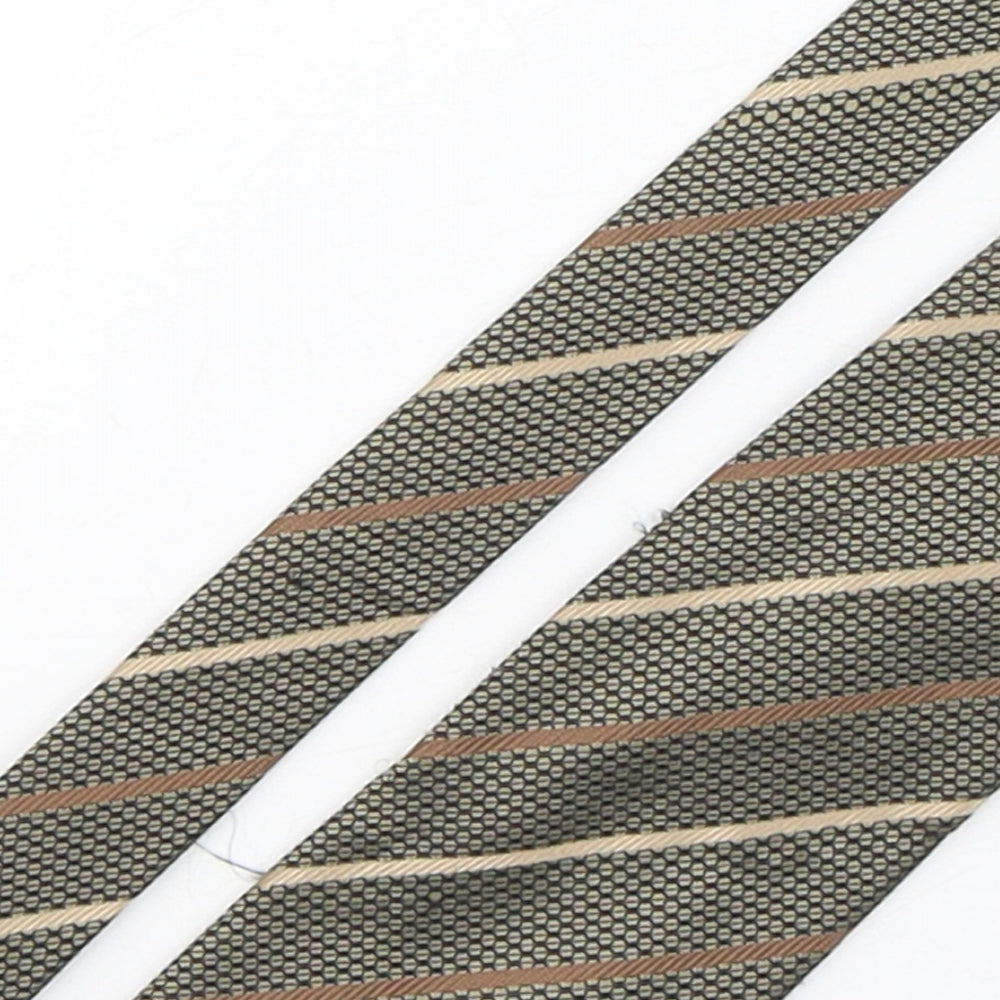 London road Mens Multicoloured Striped Polyester Pointed Tie One Size