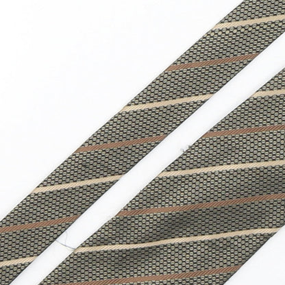 London road Mens Multicoloured Striped Polyester Pointed Tie One Size
