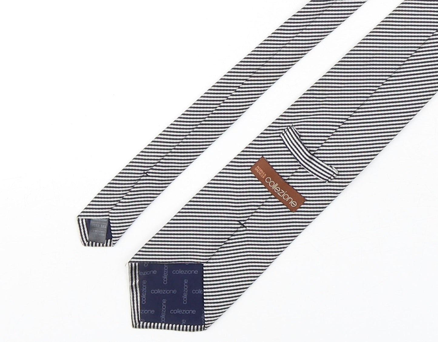 Marks and Spencer Mens Multicoloured Striped Silk Pointed Tie One Size