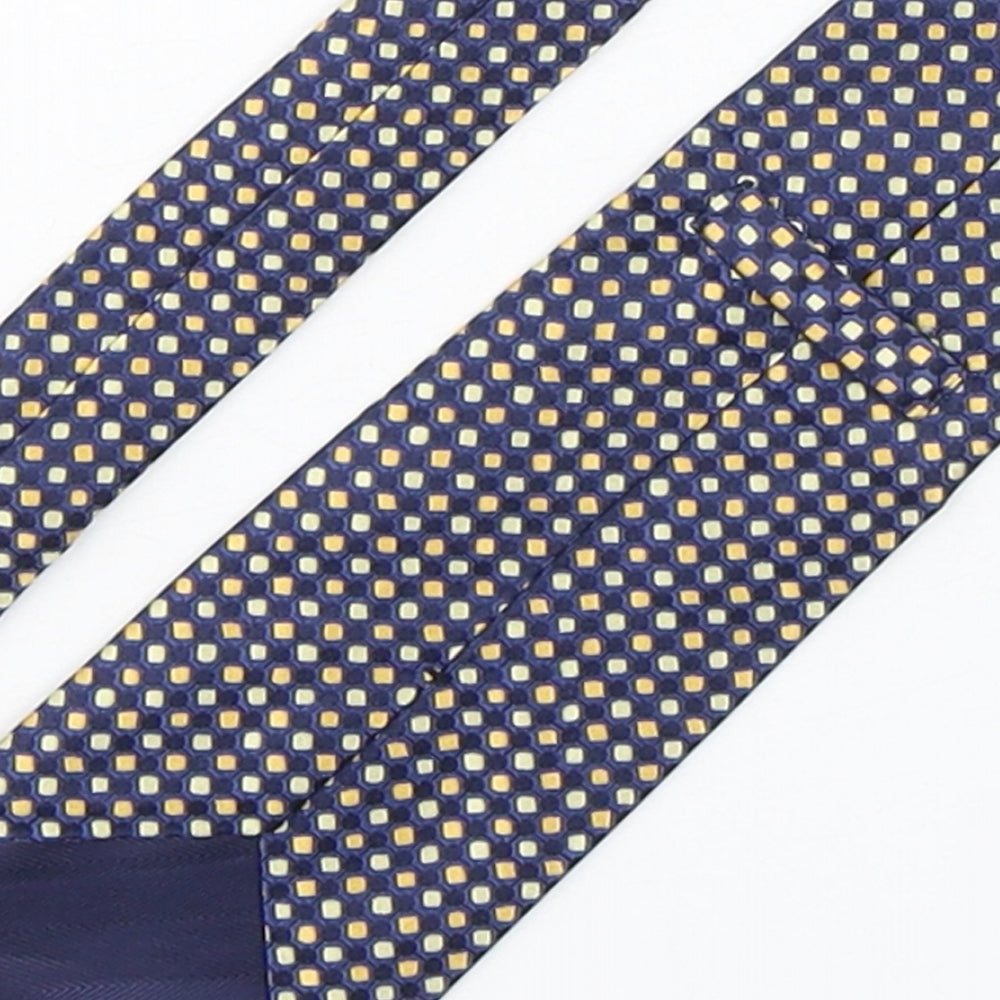 Marks and Spencer Mens Multicoloured Geometric Silk Pointed Tie One Size