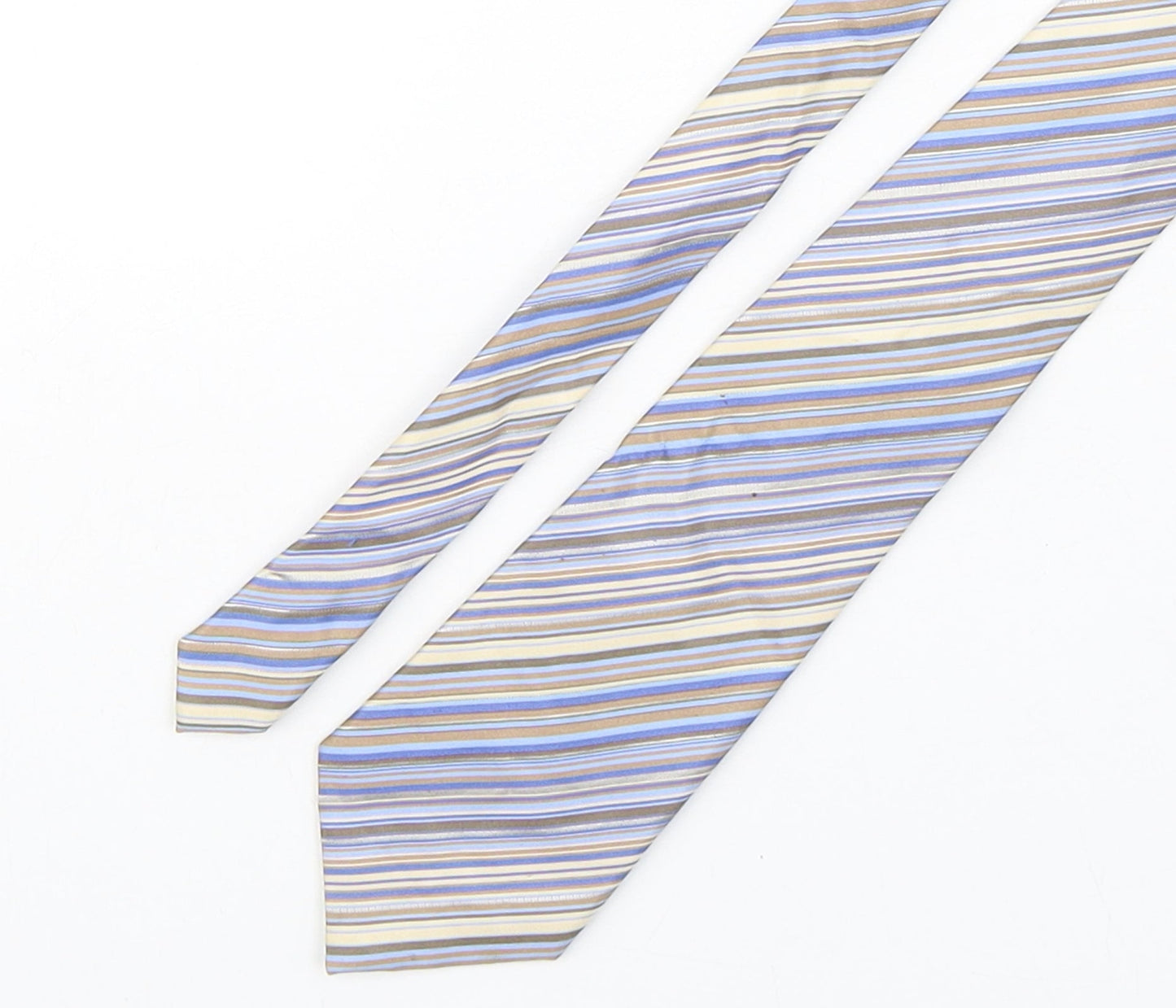 Michelsons Mens Multicoloured Striped Polyester Pointed Tie One Size