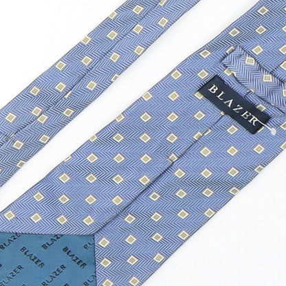 Mens Blazer Multicoloured Geometric  Pointed Tie
