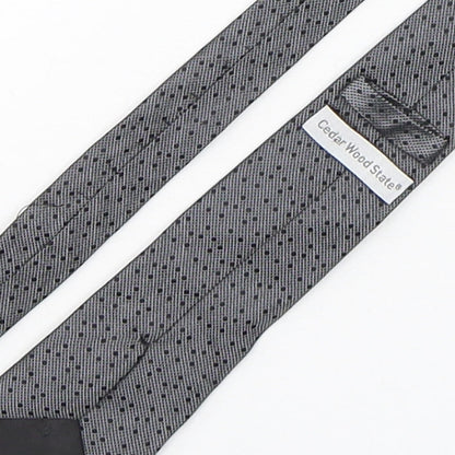 Mens Cedar Wood State Multicoloured Polka Dot  Pointed Tie