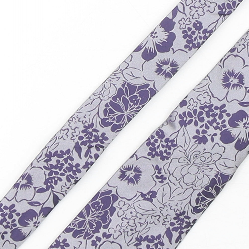 Autograph Mens Multicoloured Floral Silk Pointed Tie One Size