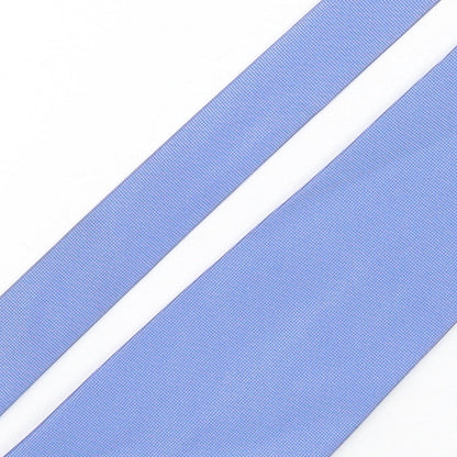 NEXT Mens Blue Plaids & Checks Polyester Pointed Tie One Size