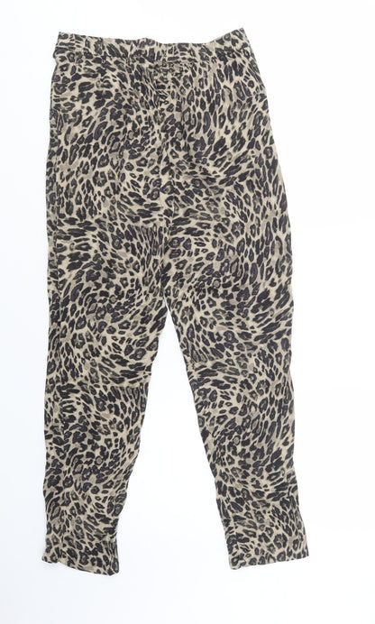 Womens UK Size S H&M Regular Fit Jegging Brown Trousers