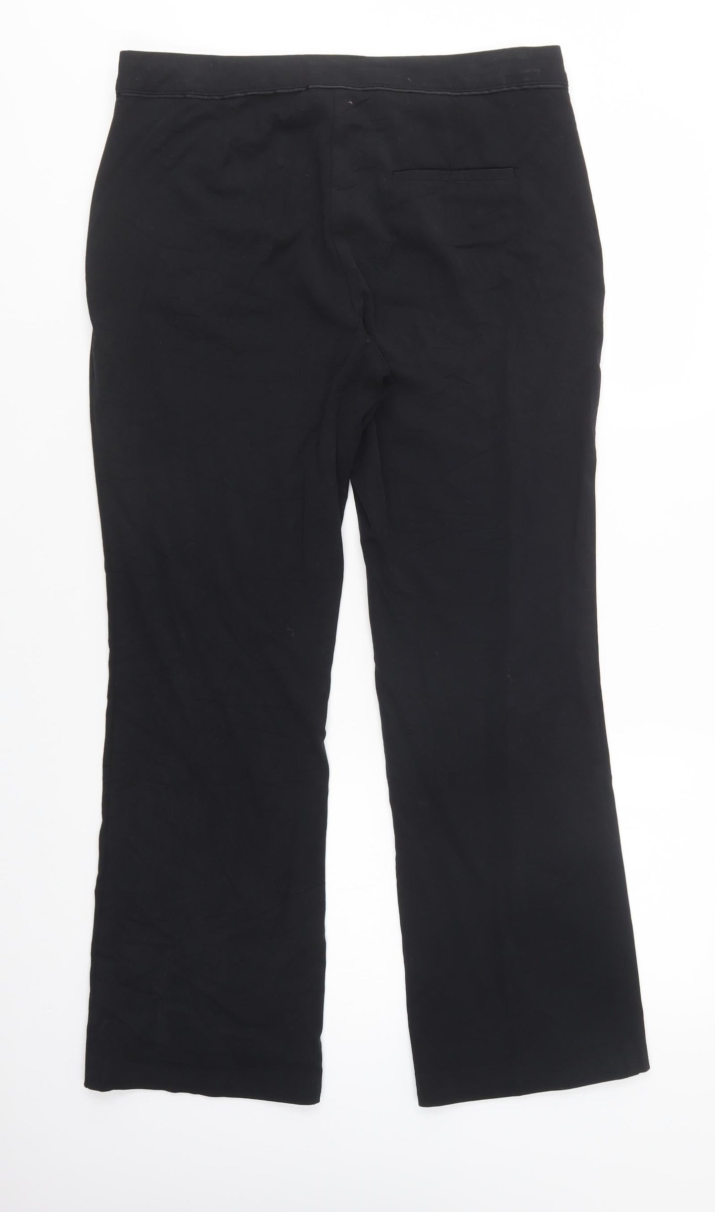 Womens UK Size 12 Marks and Spencer Regular Fit Dress Pants Black Trousers