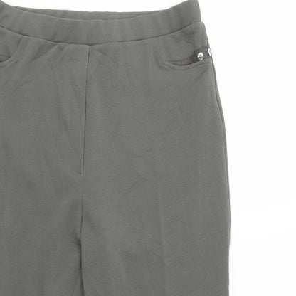 Womens UK Size 14 Afibel Regular Fit  Green Trousers