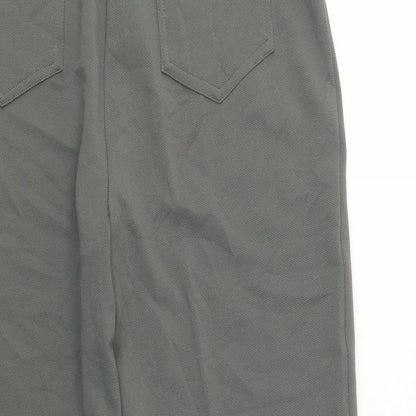 Womens UK Size 14 Afibel Regular Fit  Green Trousers