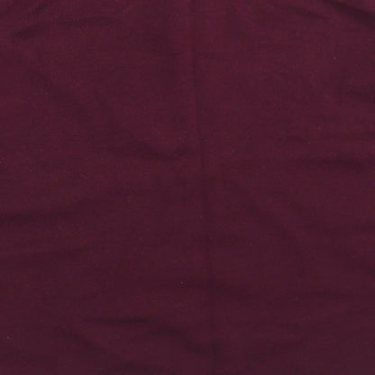 BHS Womens Purple Round Neck  Cotton Pullover Jumper Size 14