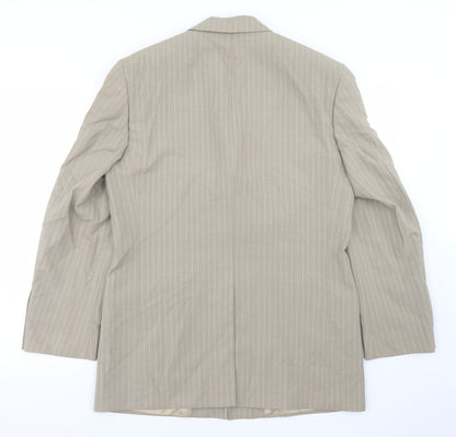 Mens UK Size 36 Masterhand Regular Beige Suit Jacket