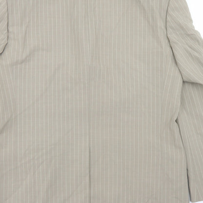 Mens UK Size 36 Masterhand Regular Beige Suit Jacket