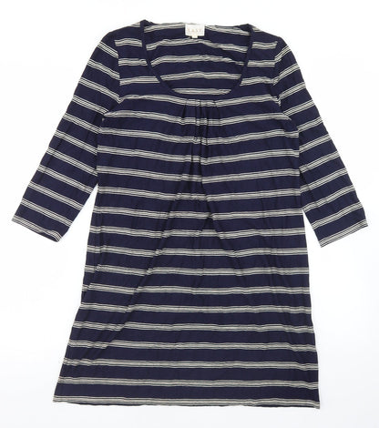 Womens UK Size 8 EAST Blue Tunic T-Shirt