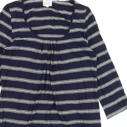 Womens UK Size 8 EAST Blue Tunic T-Shirt