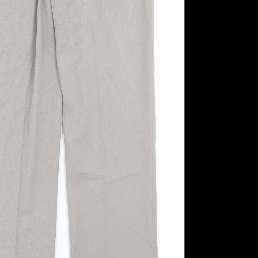 DEVERNOIS Womens Beige  Polyester Dress Pants Trousers Size 30 in L29 in Regular Button