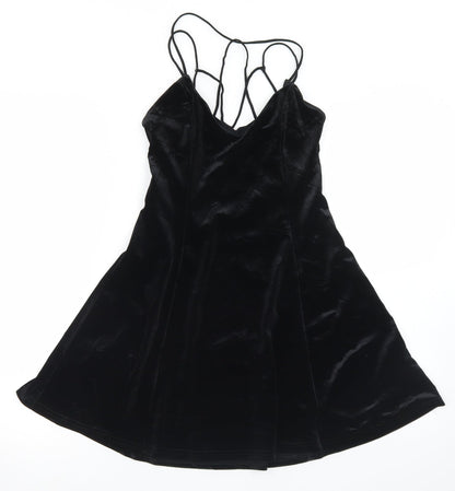 Pins and Needles Womens Black  Polyester Slip Dress  Size S  Round Neck