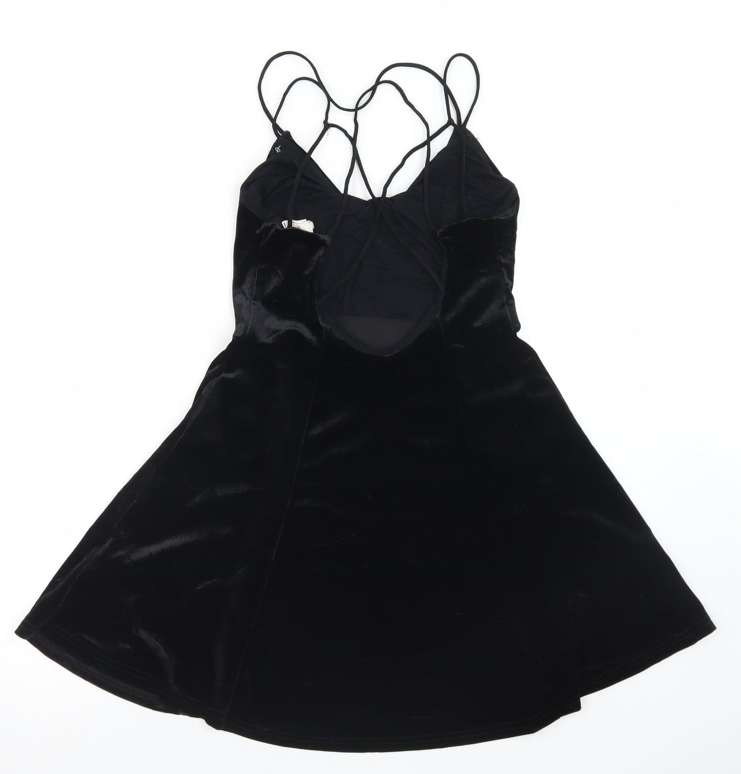 Pins and Needles Womens Black  Polyester Slip Dress  Size S  Round Neck