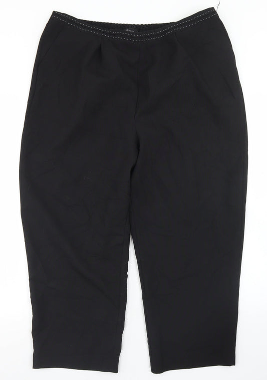 Bm Collection Womens Black  Polyester Dress Pants Trousers Size 20 L24 in Regular