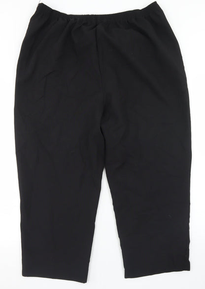 Bm Collection Womens Black  Polyester Dress Pants Trousers Size 20 L24 in Regular