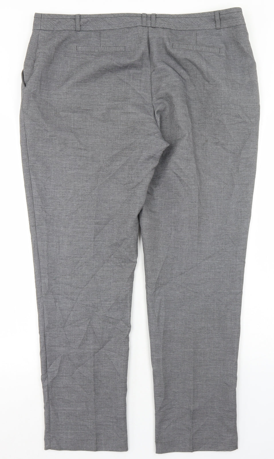Womens UK Size 16 Atmosphere Regular Fit Dress Pants Grey Trousers