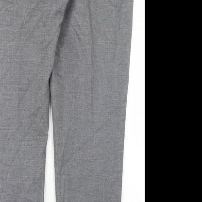 Womens UK Size 16 Atmosphere Regular Fit Dress Pants Grey Trousers