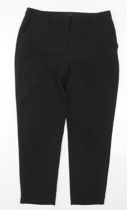 Womens UK Size 10 Dorothy Perkins Regular Fit  Black Trousers